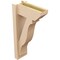 Ekena Millwork 6-in W x 14-in D x 26-in H Funston Slat Rough Cedar Woodgrain TimberThane Outlooker, Primed Tan OUTUR060X14X26FST24RCPR - alternate 6